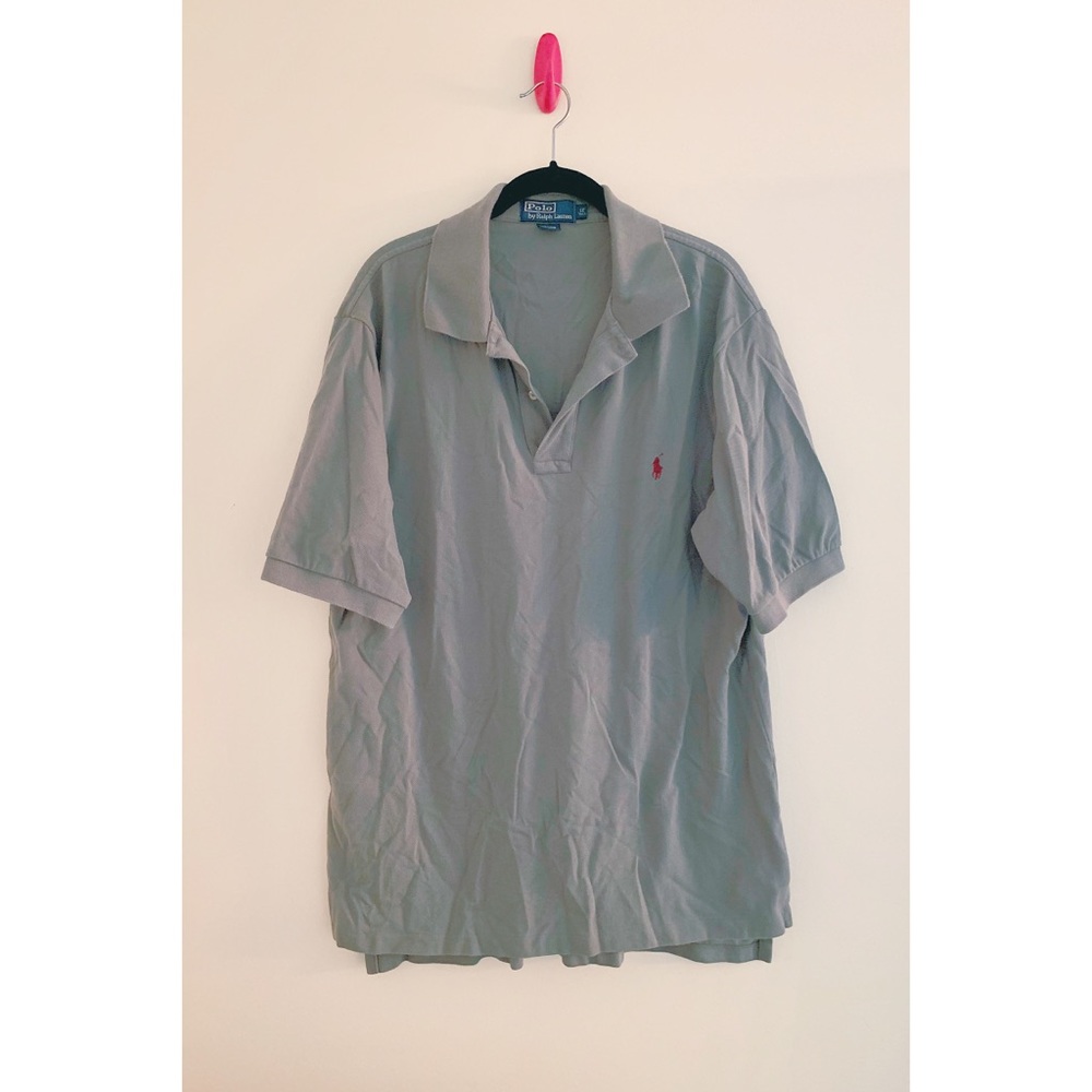 ✨ ‼️ SOLD ‼️Mens Large Tall Grey Ralph Lauren Polo Shirt ✨
